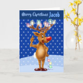 Kundenspezifische Weihnachtskarte "frohe Karte (Gelbe Blume)