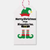 Kundenspezifische Weihnachtskunde/Mitarbeitergesch Geschenkanhänger (Vorderseite)