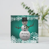 Kundenspezifische WeihnachtsParty Einladungen (Stehend Vorderseite)