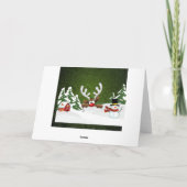 Kundenspezifische Weihnachtsren-Spiel-Gruß-Karte Feiertagskarte (Rückseite)