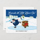 Kundenspezifische Weihnachtsszene, Olentzero Feiertagspostkarte (Vorne/Hinten)