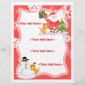 Kundenspezifische Weihnachtsszenen Business oder P Flyer (Hinten)