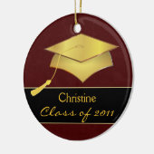 Kundenspezifische Weihnachtsverzierung - Keramikornament (Links)