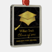 Kundenspezifische Weihnachtsverzierung - Silbernes Ornament (Rechts)