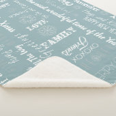 Kundenspezifische Weihnachtswünsche Sherpadecke (3/4)