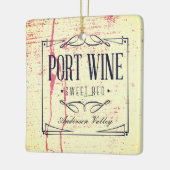 Kundenspezifische Weinberg-Portwein Keramikornament (Links)