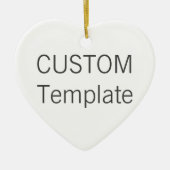 Kundenspezifische weiße Keramik HERZ Keramikornament (Vorne)