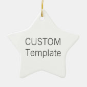 Kundenspezifische weiße Keramik STERN Keramikornament (Vorne)