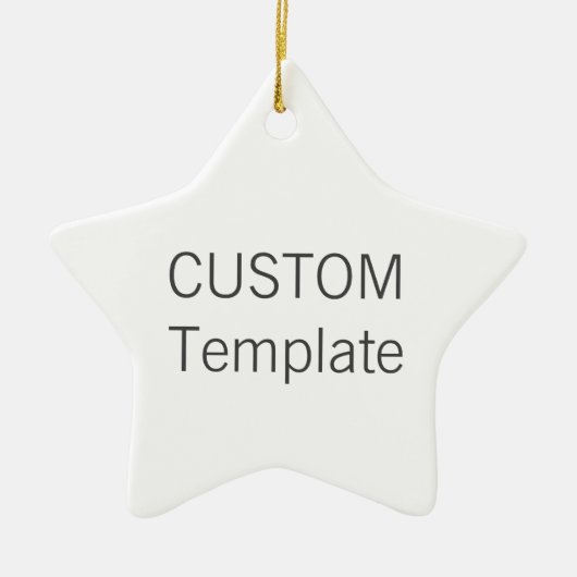 Kundenspezifische weiße Keramik STERN Keramikornament (Vorne)