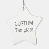 Kundenspezifische weiße Keramik STERN Keramikornament (Links)