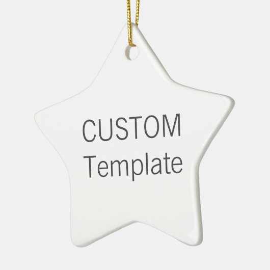 Kundenspezifische weiße Keramik STERN Keramikornament (Links)