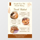 Kundenspezifische Werbeaktion für Kleinbäckereierz Fensteraufkleber (Blatt)