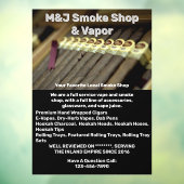 Kundenspezifische Werbung für den Rauchshop für di Fensteraufkleber (Blatt 3)