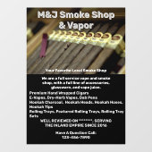 Kundenspezifische Werbung für den Rauchshop für di Fensteraufkleber (Blatt)