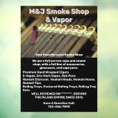 Kundenspezifische Werbung für den Rauchshop für di Fensteraufkleber (Blatt 3)