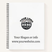 Kundenspezifische Werbung für einfache Logos Notizblock (Vorderseite)