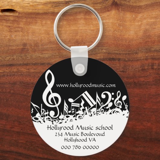 Kundenspezifische Werbung für musikalische Notes Schlüsselanhänger (Vorderseite)