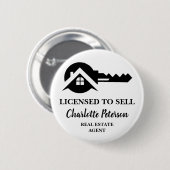 Kundenspezifische Werbung für Real Anwesen Agent Button (Vorne & Hinten)