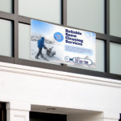Kundenspezifische Werbung für Schneeräumungsdienst Banner (Äußeres Gebäude)