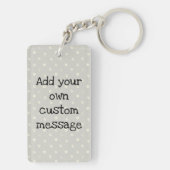 Kundenspezifische Wertschätzung durch Handschrift Schlüsselanhänger (Rückseite)