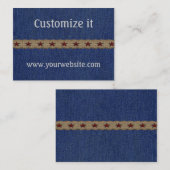 Kundenspezifische Western-persönliches Visitenkarte (Vorne/Hinten)