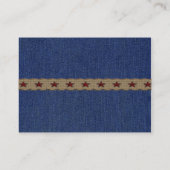 Kundenspezifische Western-persönliches Visitenkarte (Rückseite)