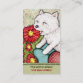 Kundenspezifische Westie Visitenkarte (Rückseite)