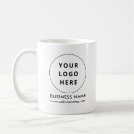 Kundenspezifische White Modern Business Logos und  Kaffeetasse