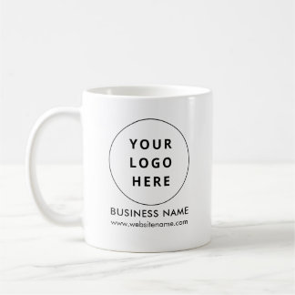 Kundenspezifische White Modern Business Logos und  Kaffeetasse