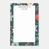 Kundenspezifische Winter- und Weihnachtsmuster - A Post-it Klebezettel (Vorderseite)