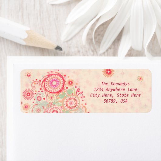 Kundenspezifische Wirbel und Rücksendeadressen-Auf (Insitu)