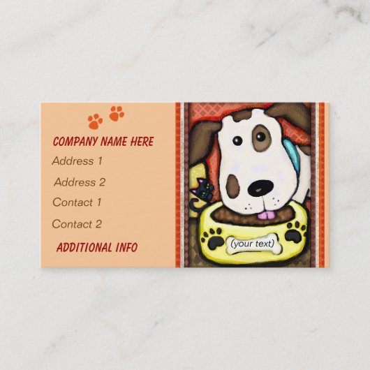 Kundenspezifische wunderliche visitenkarte (Vorderseite)