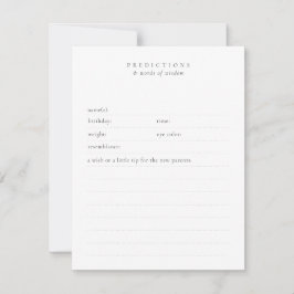 Kundenspezifische Wünsche und Prognosen Minimaler  Mitteilungskarte