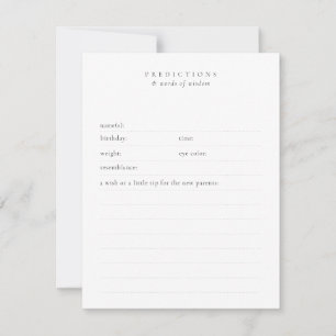 Kundenspezifische Wünsche und Prognosen Minimaler  Mitteilungskarte