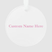 Kundenspezifische Zahl Skaten-Verzierung Ornament (Rückseite)