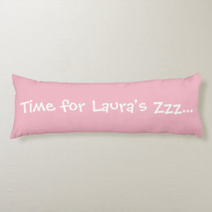 Kundenspezifische Zeit für Zzz… Rosa der Seitenschläferkissen