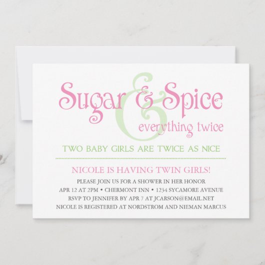 Kundenspezifische Zucker-u. Einladung (Vorderseite)