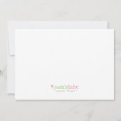 Kundenspezifische Zucker-und Einladung (Rückseite)