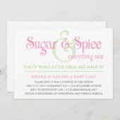 Kundenspezifische Zucker-und Einladung (Vorne/Hinten)