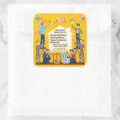 Kundenspezifische Zuhause-Reparatur-Handyman-Servi Quadratischer Aufkleber (Tasche)