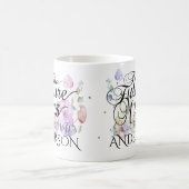 Kundenspezifische zukünftige Frau Calligraphy Kaffeetasse (Mittel)