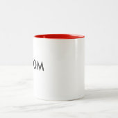 Kundenspezifische Zwei-Ton 11oz Tasse - ROT nach (Mittel)