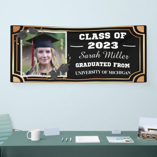 kundenspezifischer Abschluss 2023 mit Name und Fot Banner (Messe)