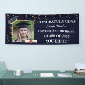 kundenspezifischer Abschluss 2025 mit Name und Fot Banner (Messe)