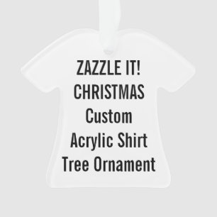 Kundenspezifischer Acryl-SHIRT Ornament