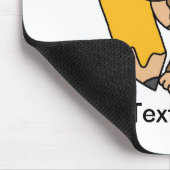 Kundenspezifischer Affe-Bleistift Mousepad - (Ecke)