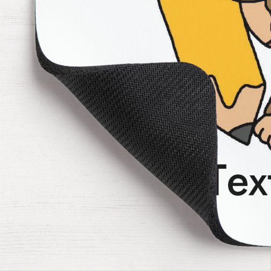 Kundenspezifischer Affe-Bleistift Mousepad - (Ecke)