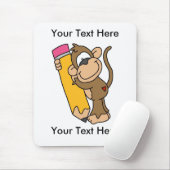 Kundenspezifischer Affe-Bleistift Mousepad - (Mit Mouse)