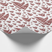 Kundenspezifischer Alters-und roter und weißer Geschenkpapier (Ecke)