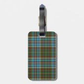 Kundenspezifischer Andersontartan-karierter Gepäckanhänger (Rückseite vertikal)